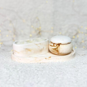 Acasa - Lumanari parfumate si buchete de flori 25 Lumanare parfumata I Love U compusa din 3 bucati pe tava de ceramica